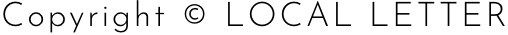 Copyright © LOCAL LETTER