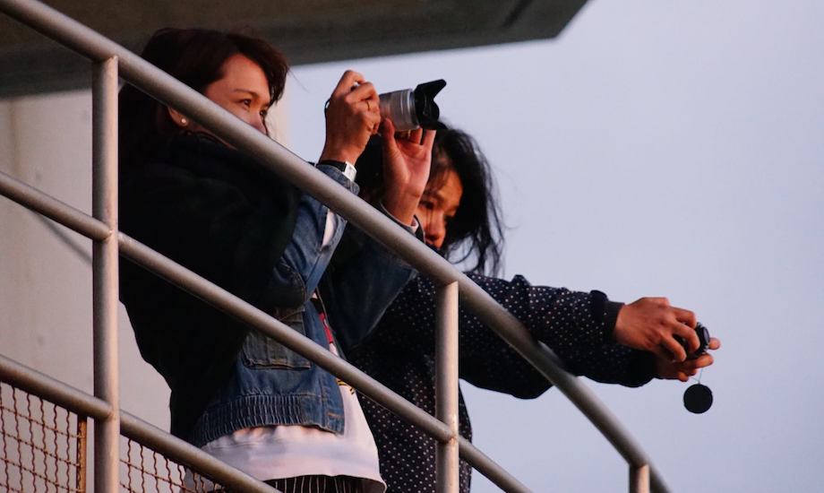 留萌市の夕日を一目見ようと、県外はもちろん、海外からも人が撮影に訪れるほど。