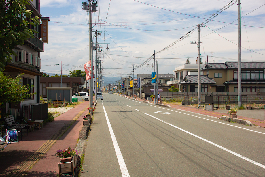 小高のメインストリート。廣畑さんの小高工房もこの通り沿いにある。photo by Ryosuke SAKAI（LON）